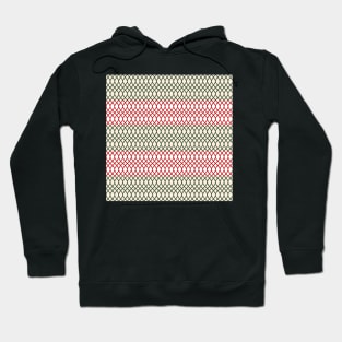 Red pattern Geometric christmas abstract Hoodie